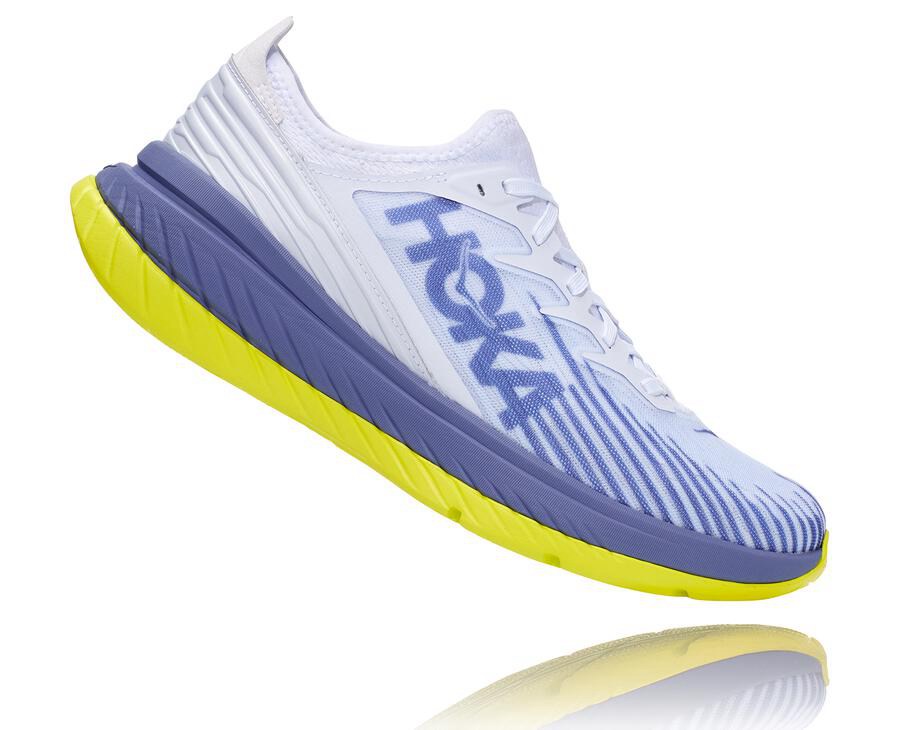 Chaussure Running Hoka One One Carbon X-Spe Homme - Blanche/Bleu - SUO-157982